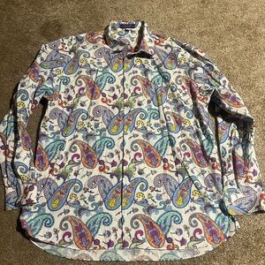 Alan Flusser Multicolor Paisley Shirt